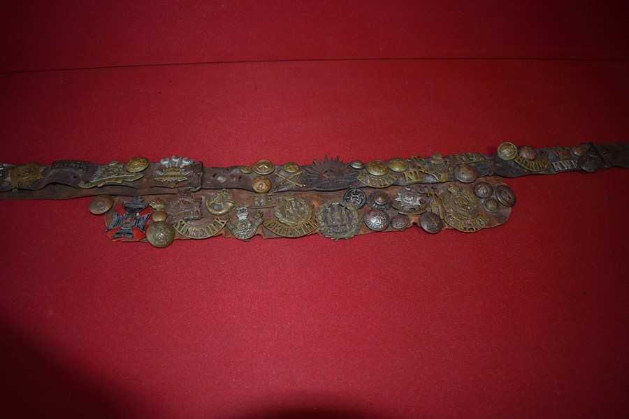 WW1 AUSTRALIAN BADGE BELT-SOLD